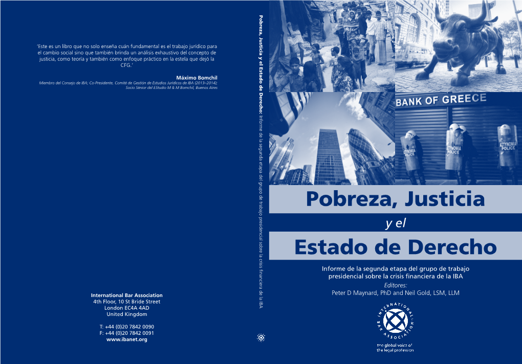 Pobreza, Justicia Estado De Derecho