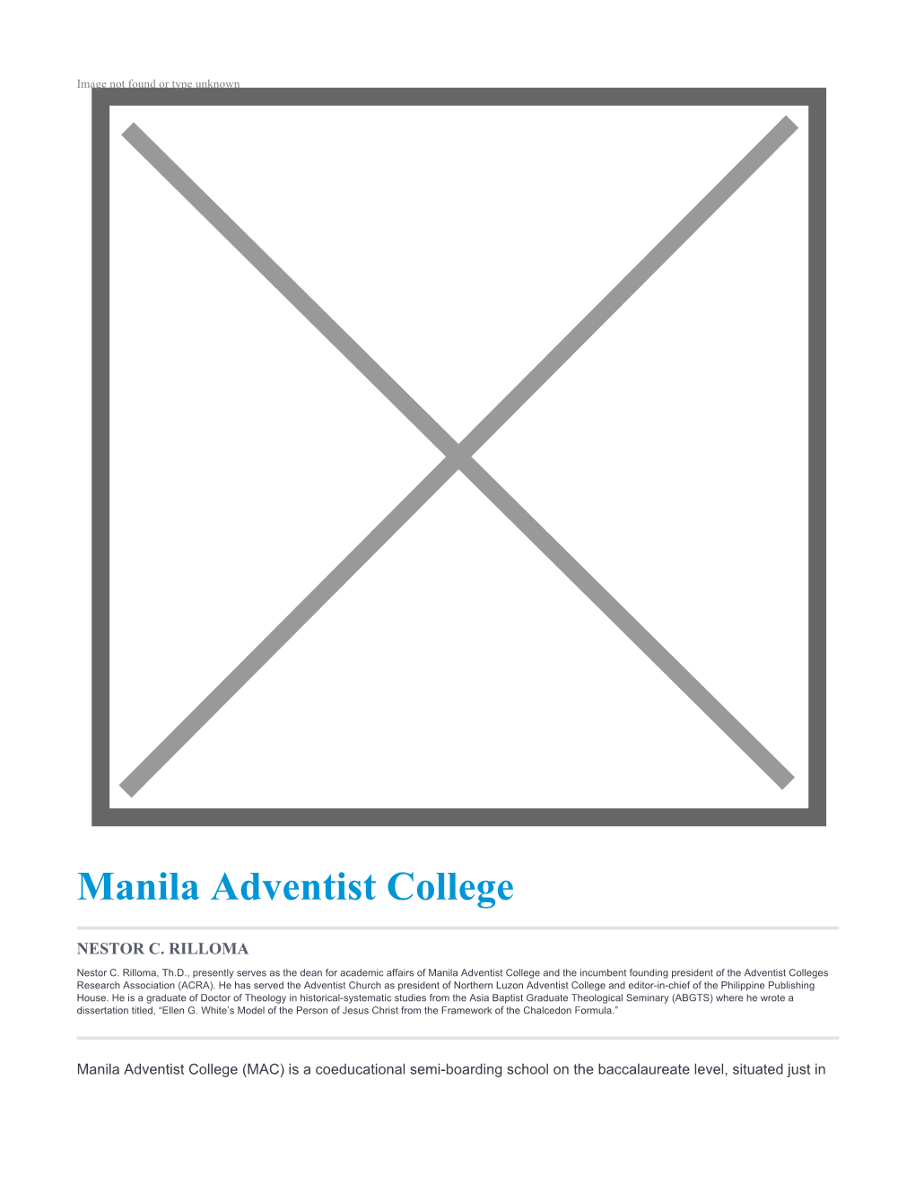 Manila Adventist College