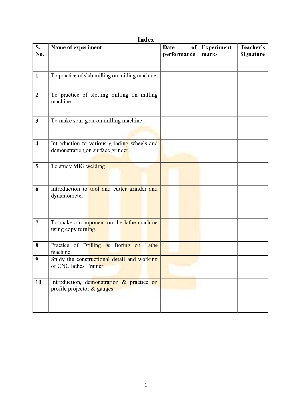 Production Technology Lab Manual 2015