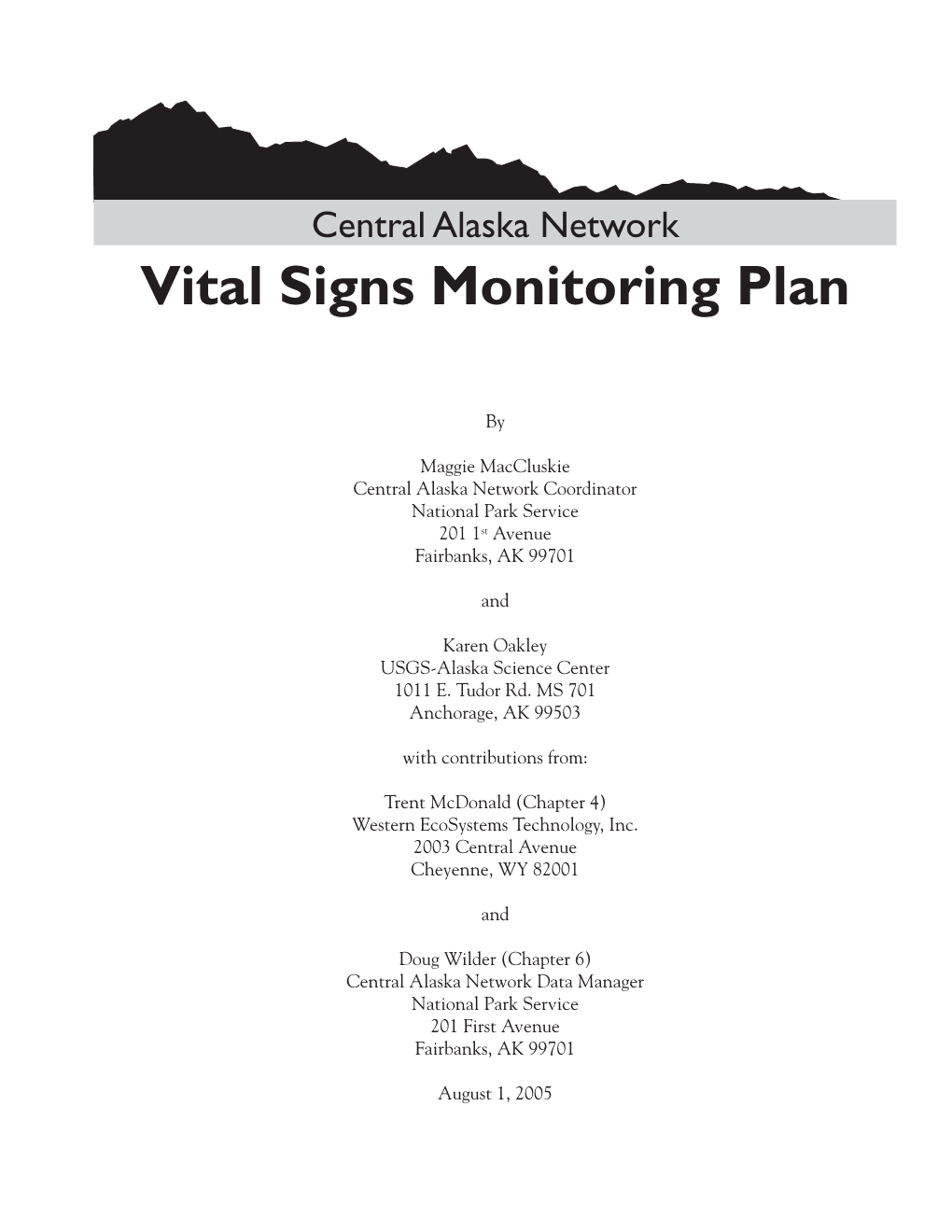 Vital Signs Monitoring Plan