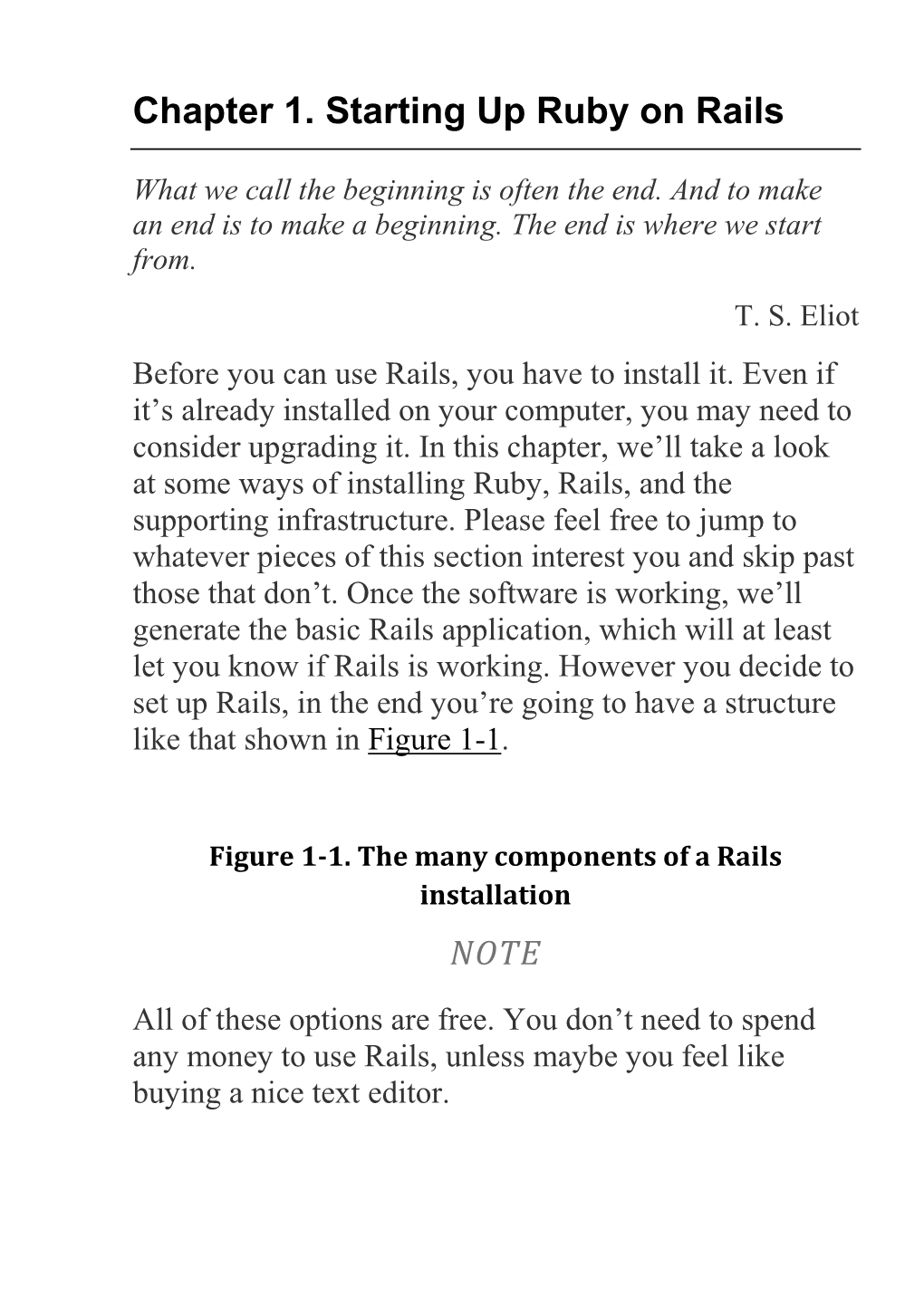 Chapter 1. Starting up Ruby on Rails