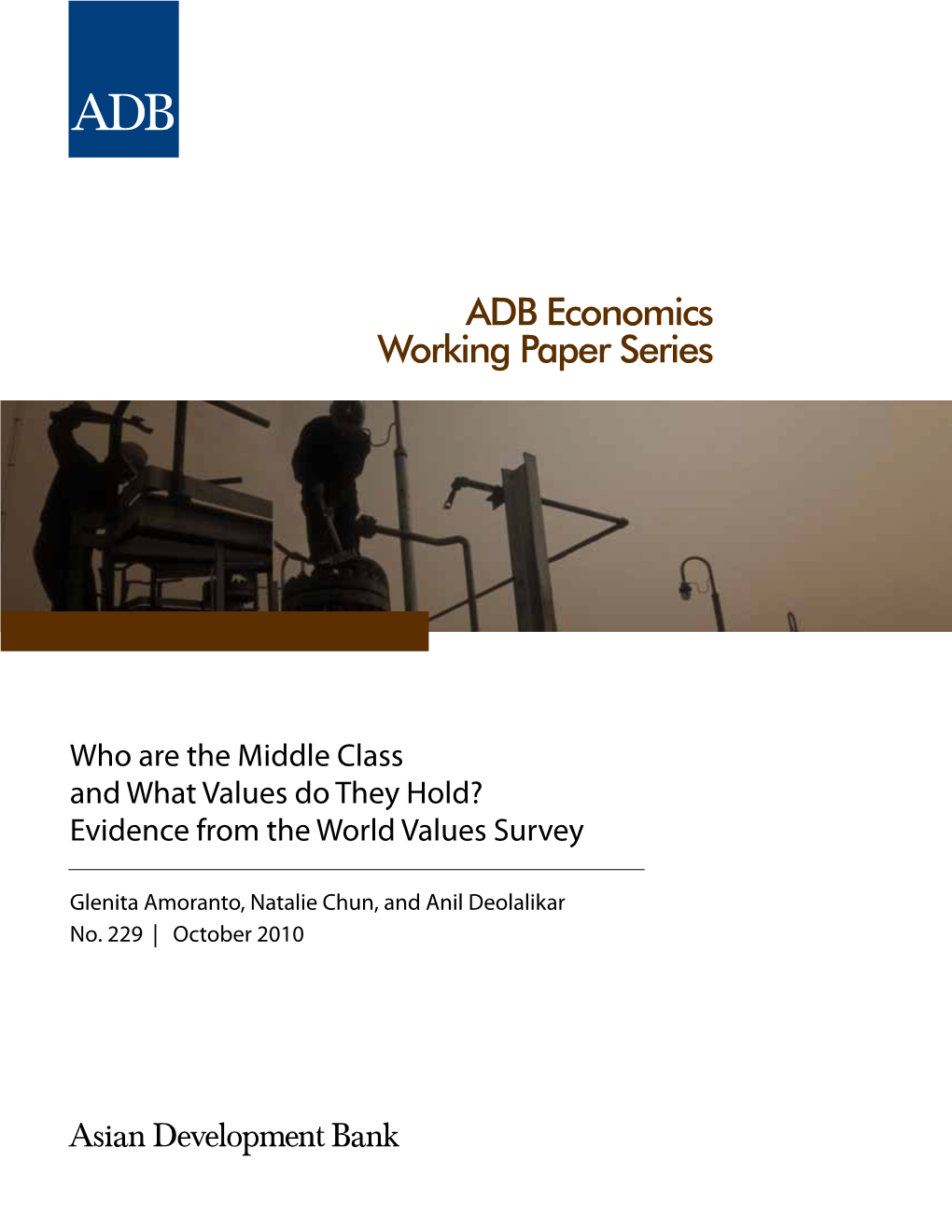 Who Are the Middle Class and What Values Do They Hold? Evidence from the World Values Survey