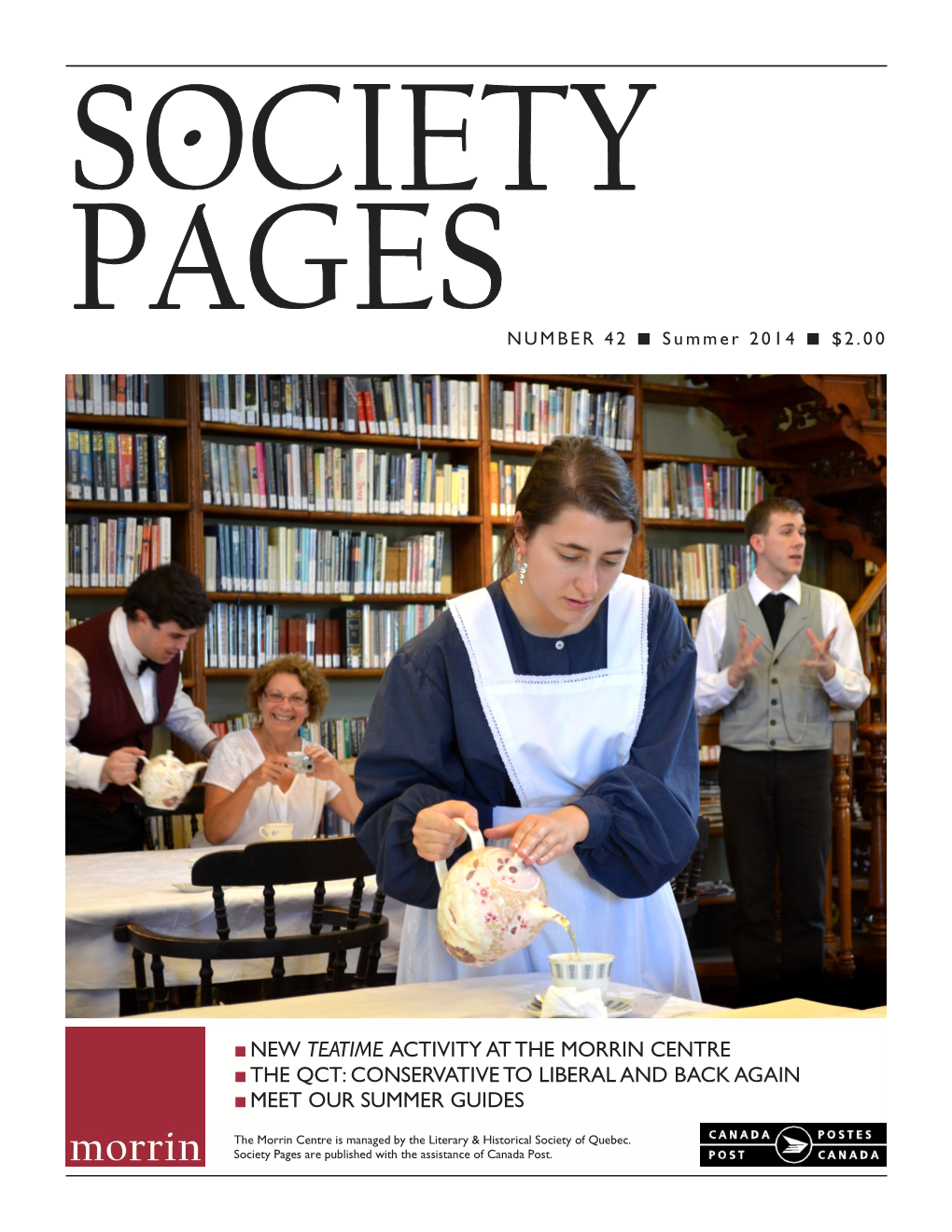 Society Pages Are Published with the Assistance of Canada Post