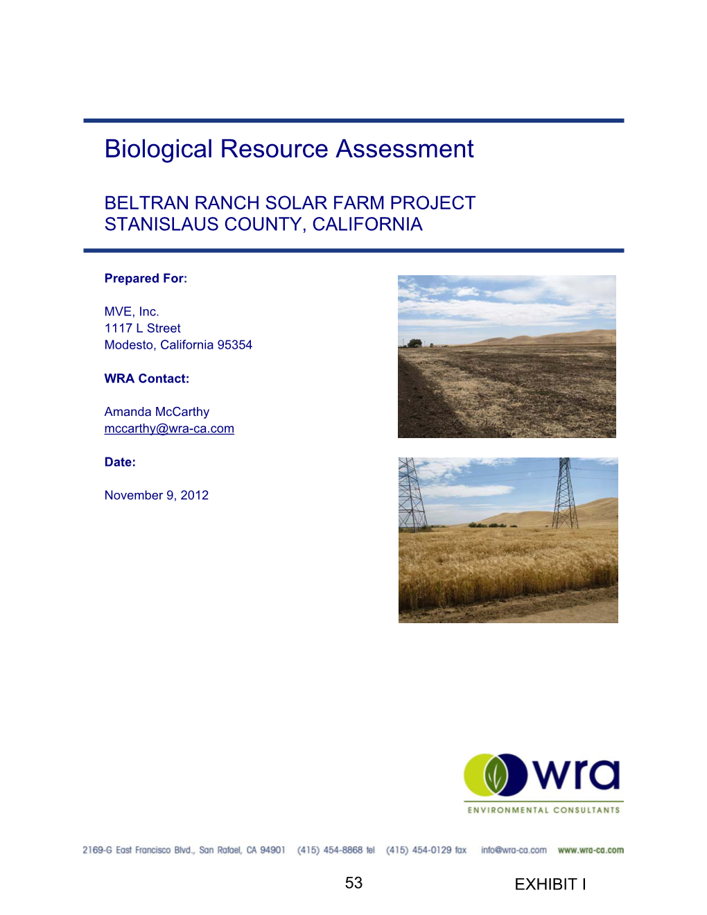 Biological Resource Assessment