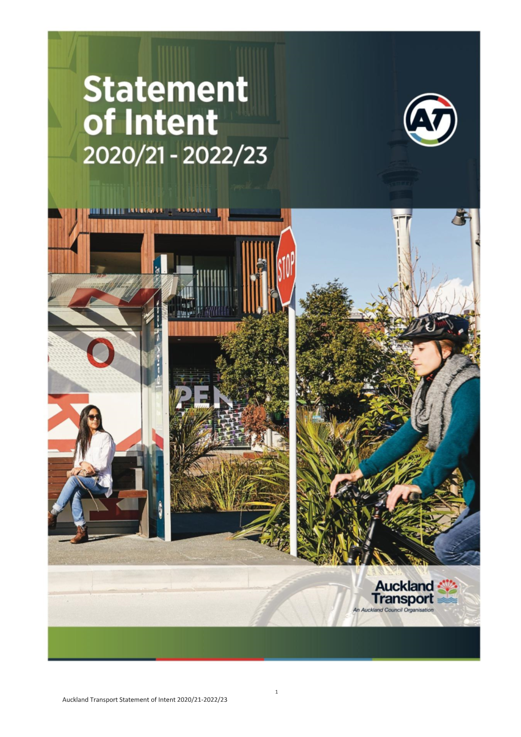 Auckland Transport Statement of Intent 2020/21-2022/23