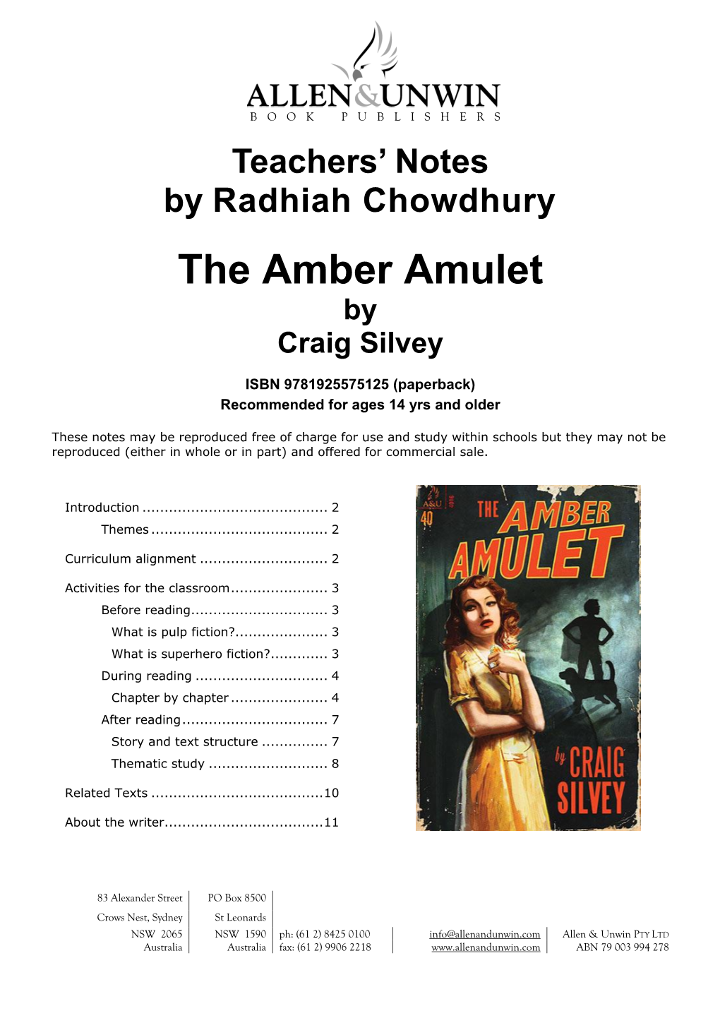 The Amber Amulet by Craig Silvey