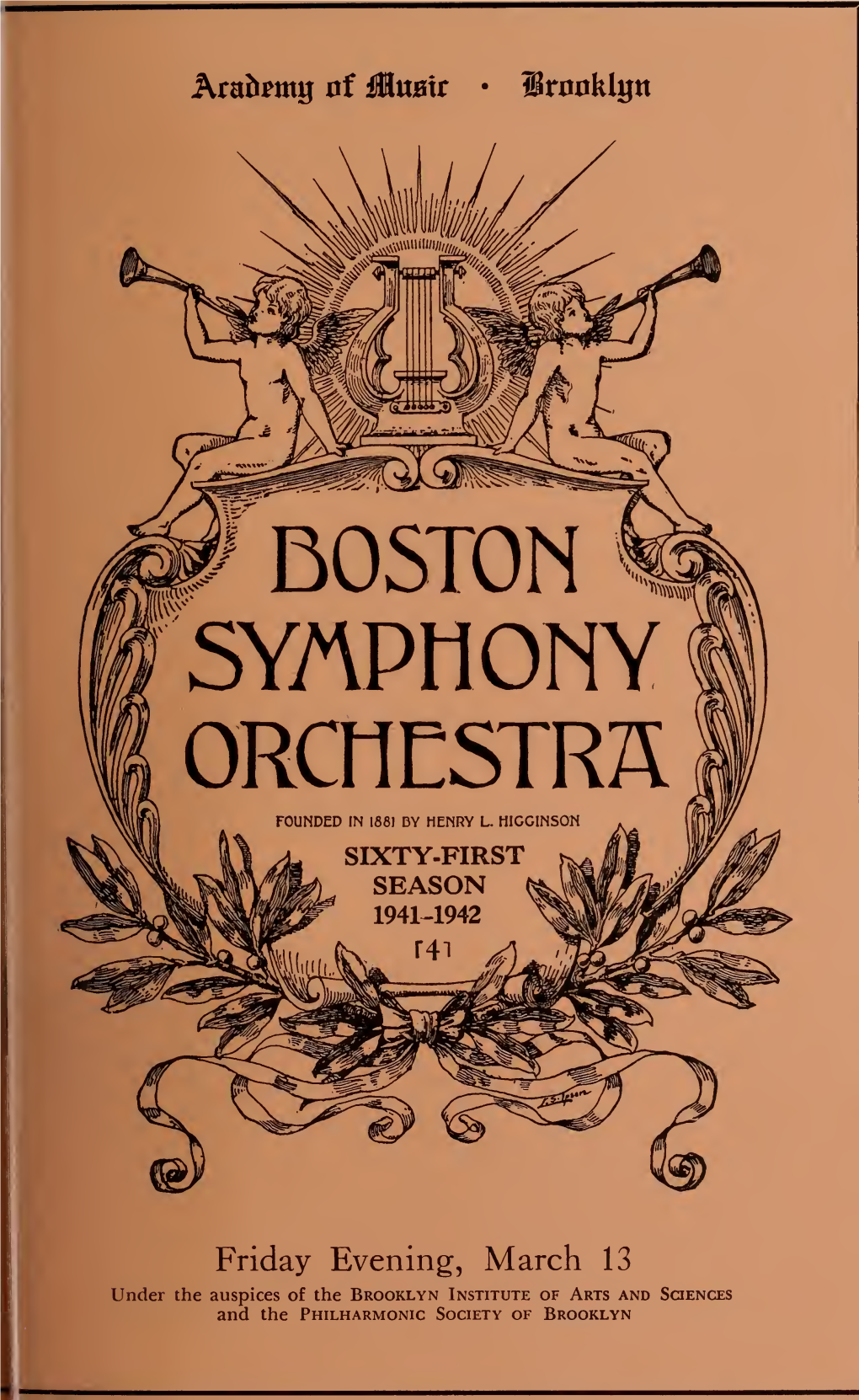 Boston Symphony Orchestra Concert Programs, Season 61,1941-1942, Trip