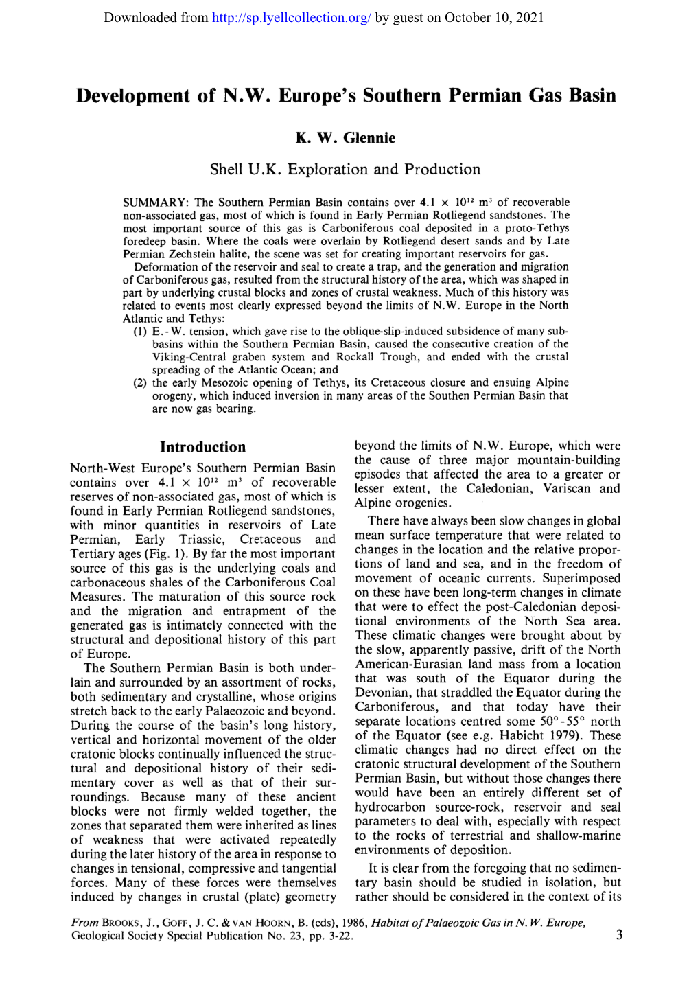 Development of N.W. Europe's Southern Permian Gas Basin