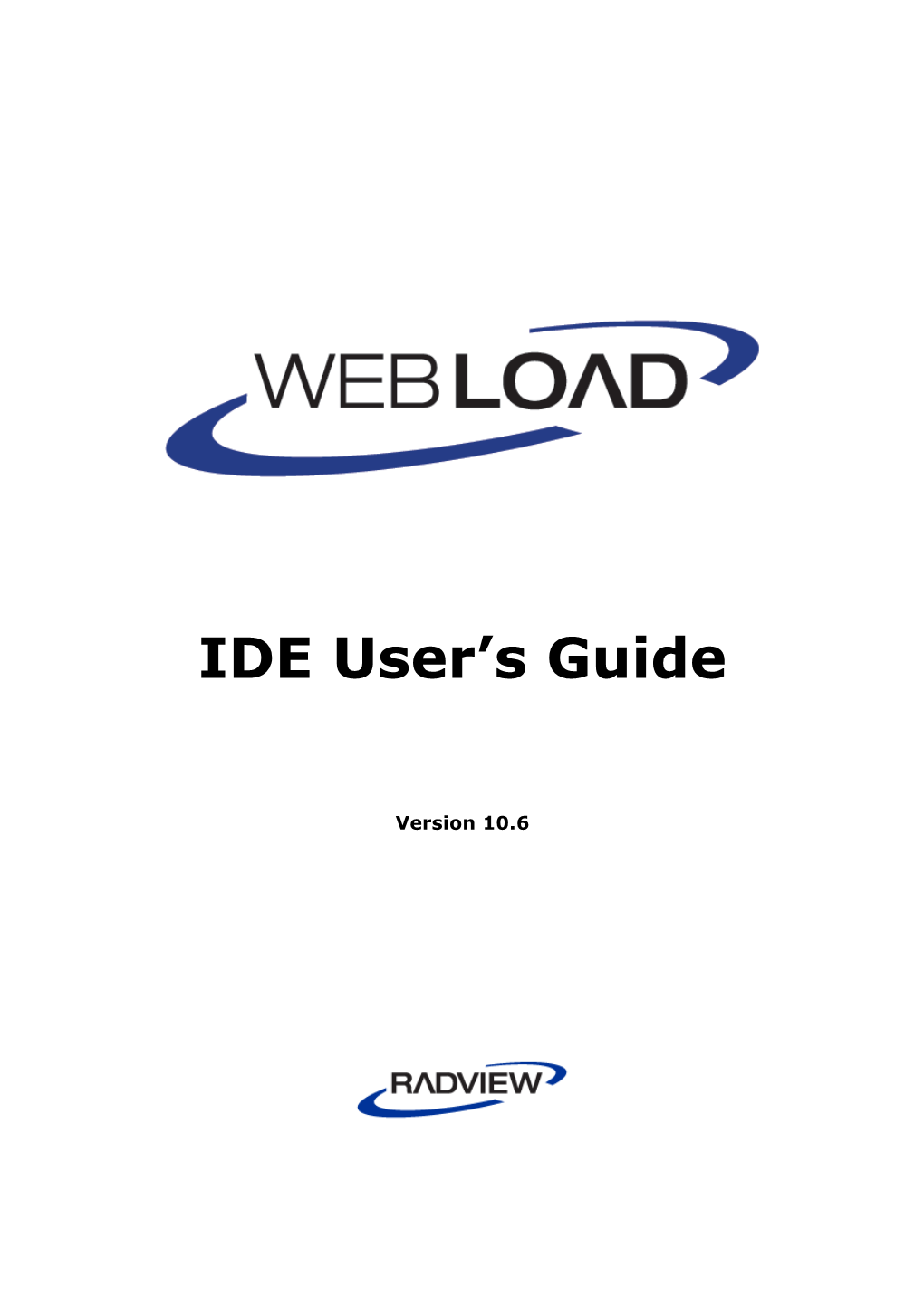 Webload IDE User's Guide  I 