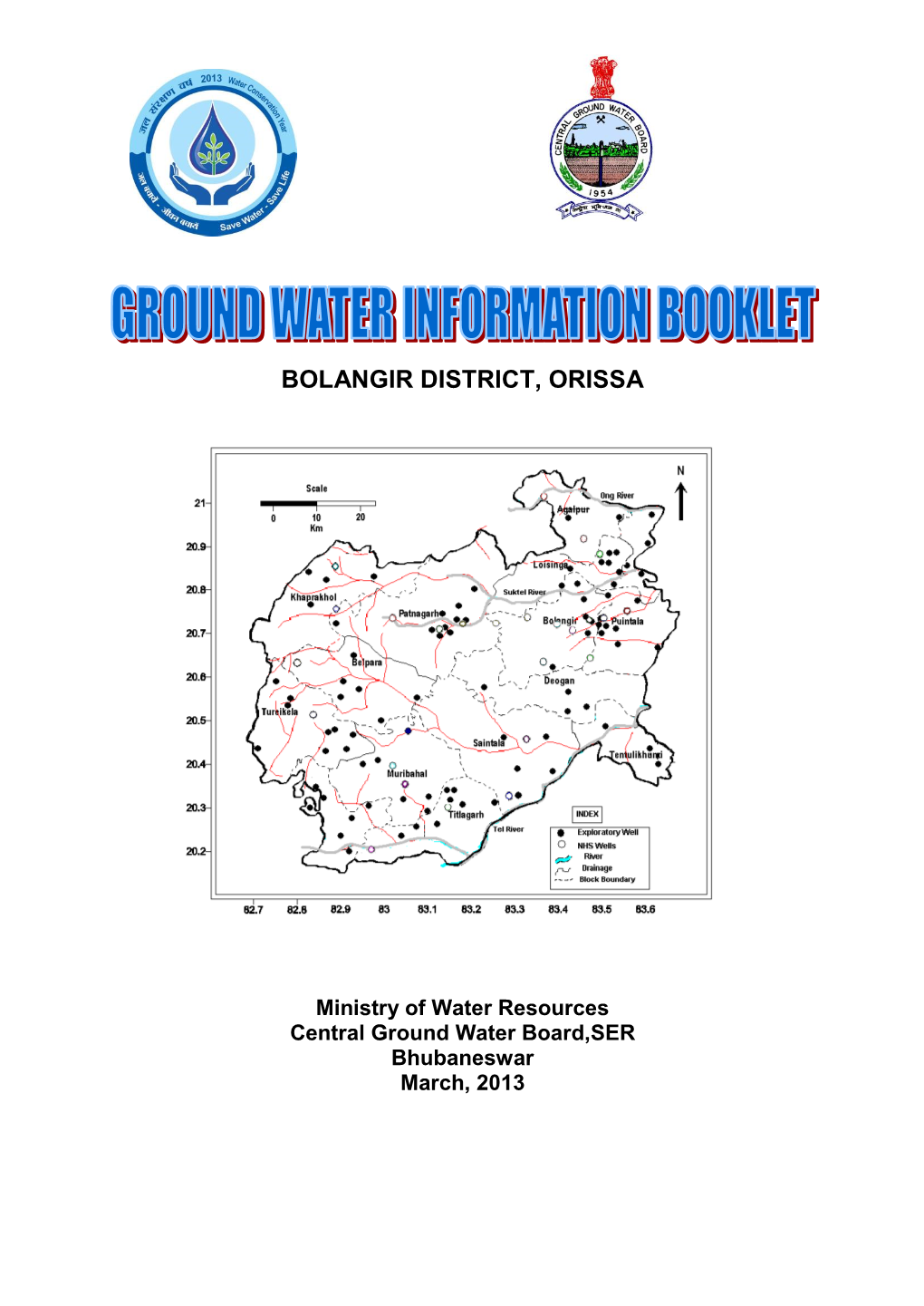 Groundwater Brochure of Bolangir District, Orissa