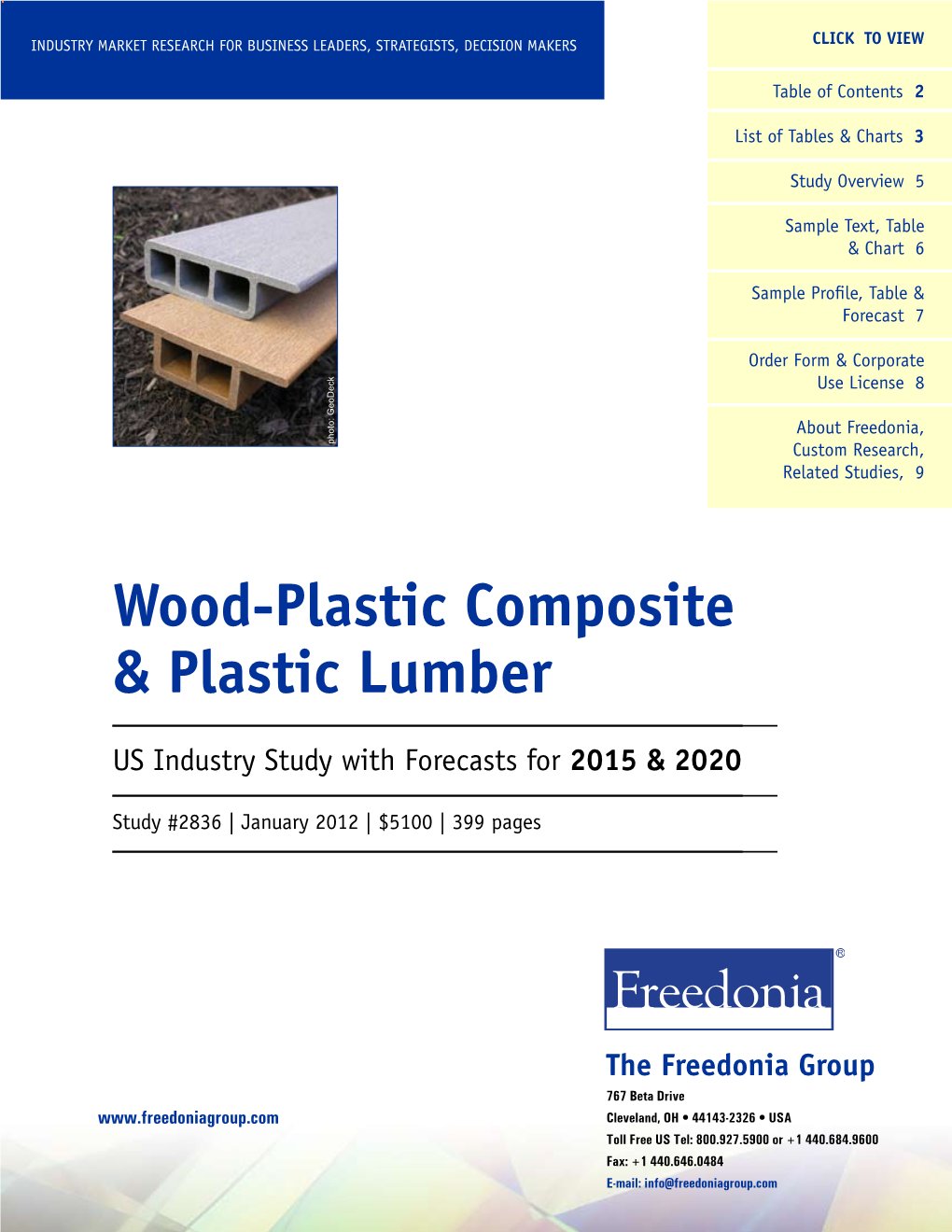 Wood-Plastic Composite & Plastic Lumber