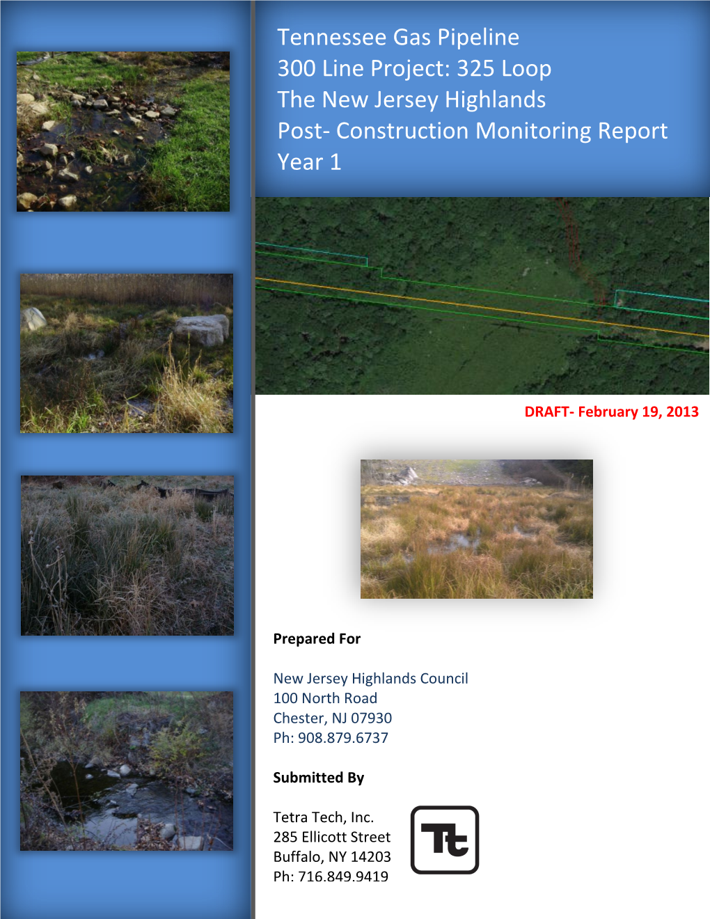 Tennessee Gas Pipeline 300 Line Project: 325 Loop the New Jersey Highlands Post- Construction Monitoring Report Year 1