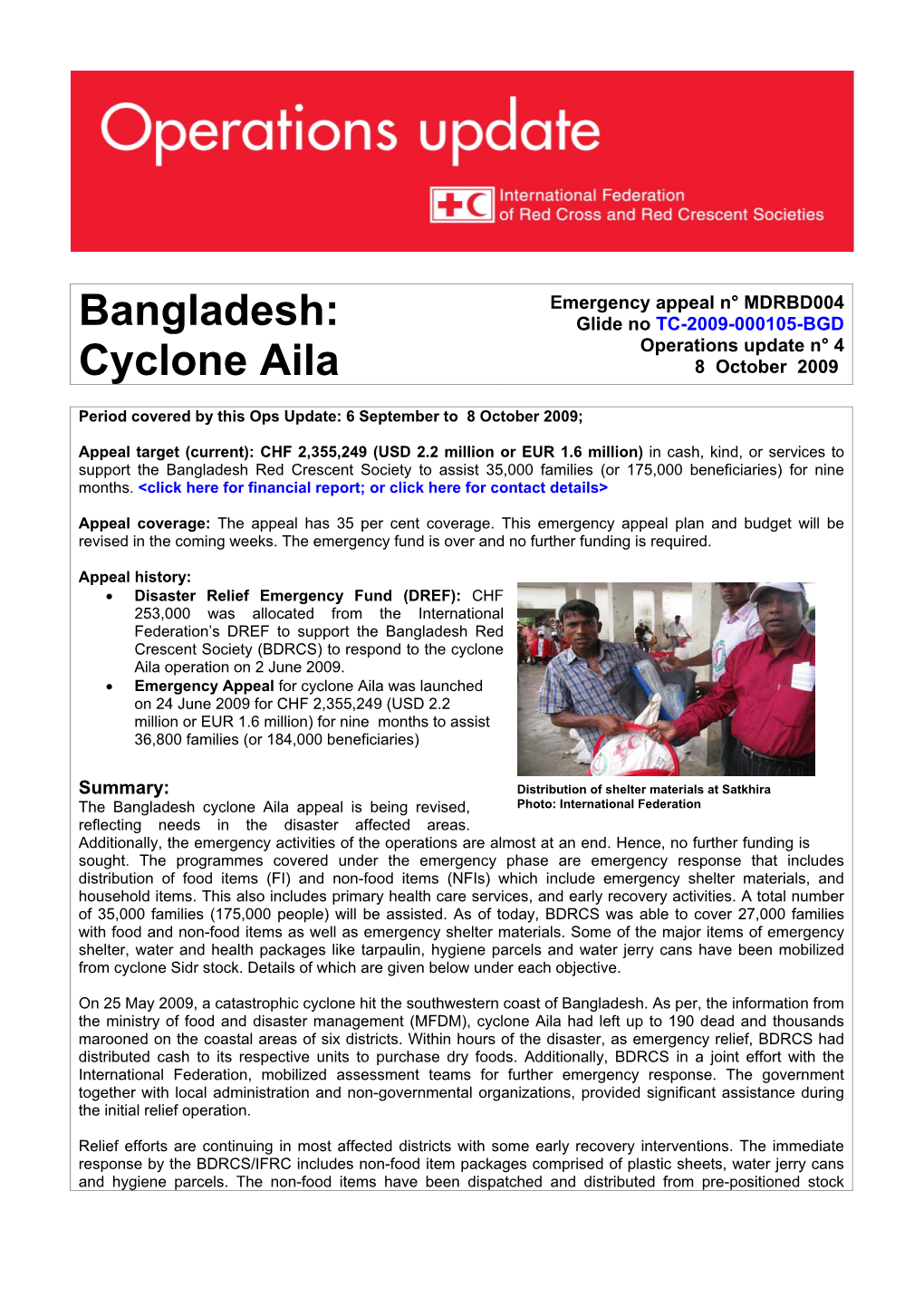 Bangladesh: Cyclone Aila