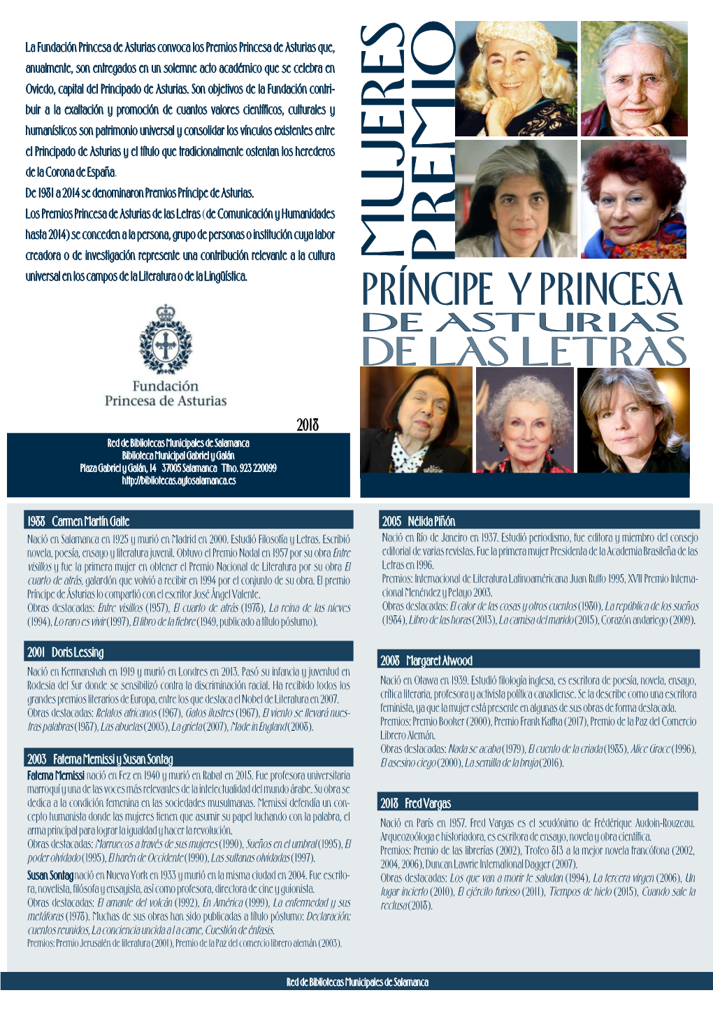 Mujeres. Premio Príncipe Y Princesa De Asturias