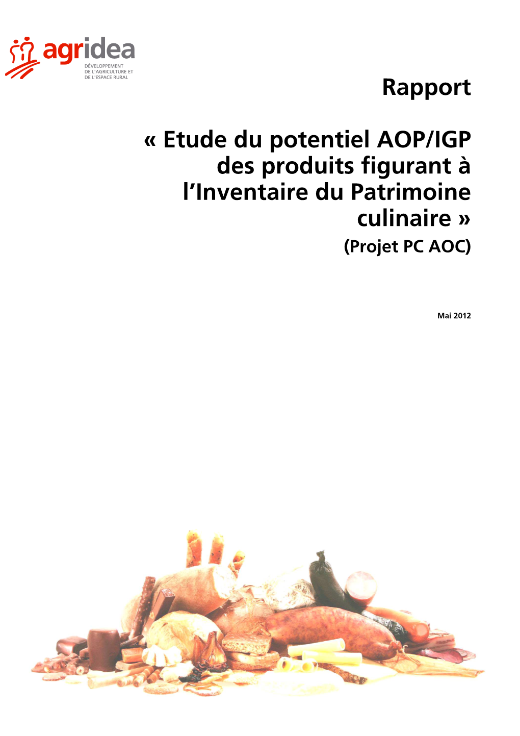 L'étude Du Potentiel AOP-IGP Des Produits