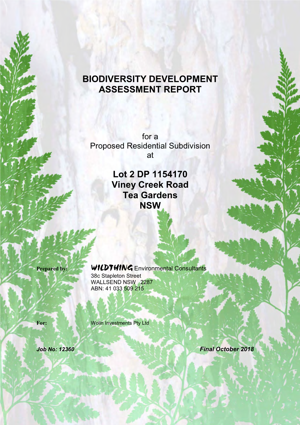 BIODIVERSITY DEVELOPMENT ASSESSMENT REPORT Lot 2 DP