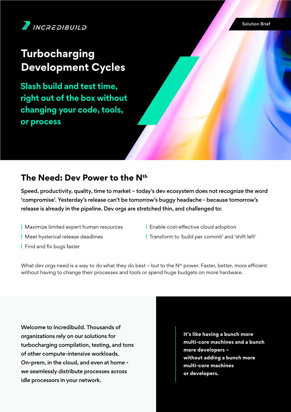 Turbocharging Development Cycles