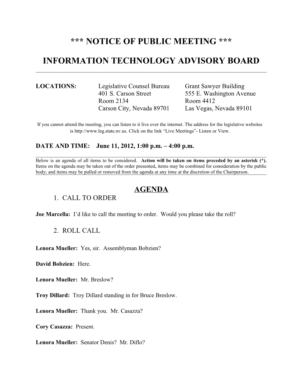 Information Technology Advisory Board