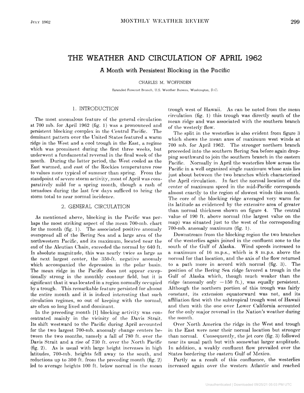 The Weather and Circulation of April 1962