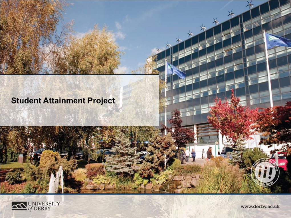 Student Attainment Project (University of Derby)