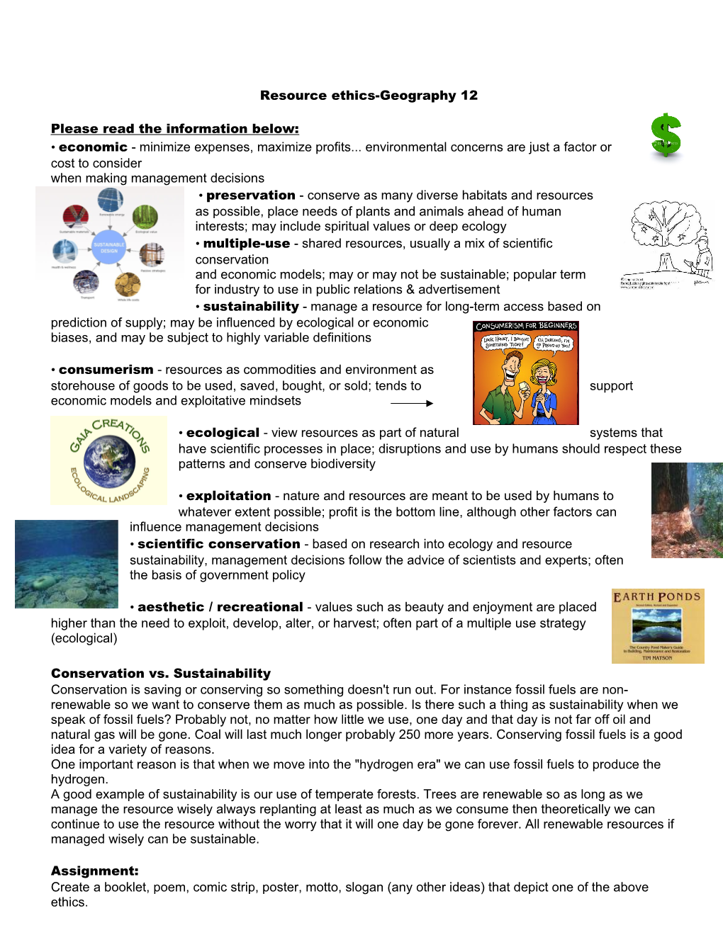 Resource Ethics-Geography 12