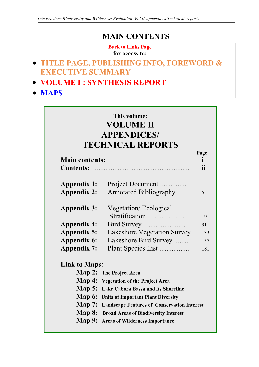 Technical Appendices