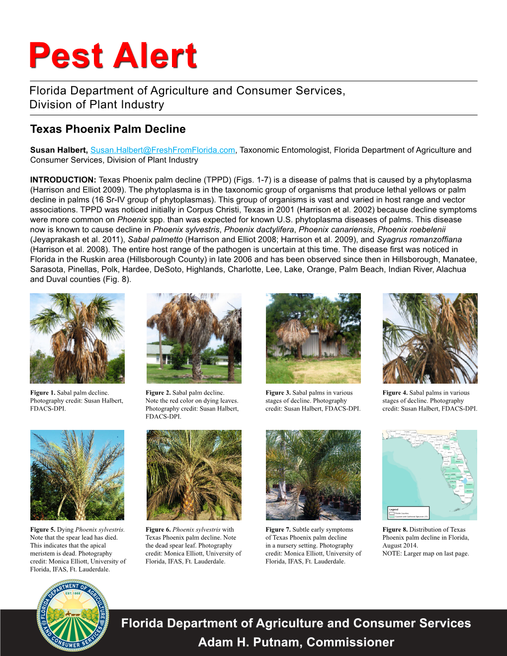 Pest Alert Florida Department of Agriculture and Consumer Services, Division of Plant Industry