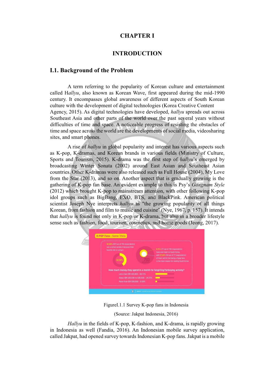 CHAPTER I INTRODUCTION I.1. Background of the Problem