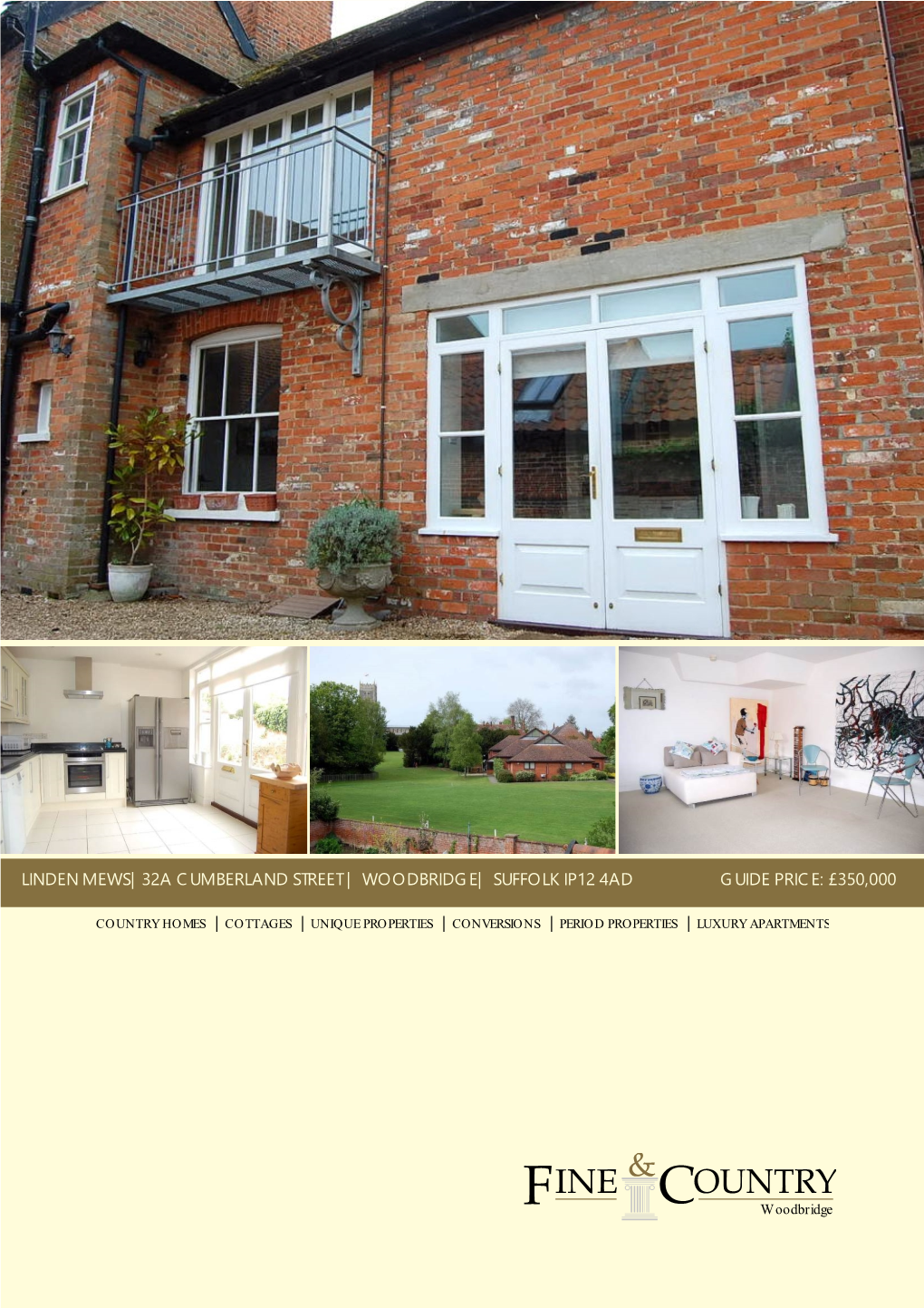 32A Cumberland Street | Woodbridge| Suffolk Ip12 4Ad Guide Price: £350,000