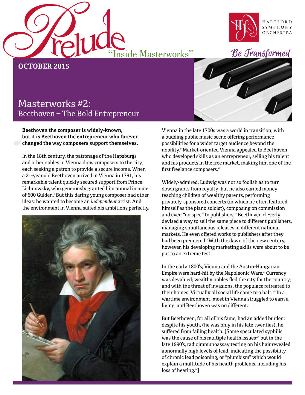 Beethoven – the Bold Entrepreneur