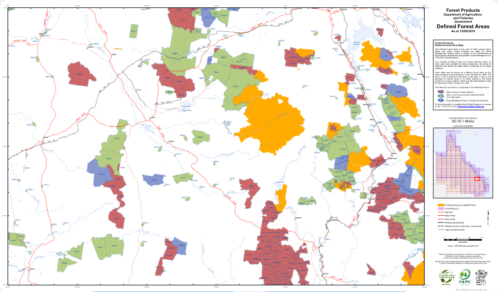 Defined Forest Area Map SG 56-1 Monto As at 19 September 2016