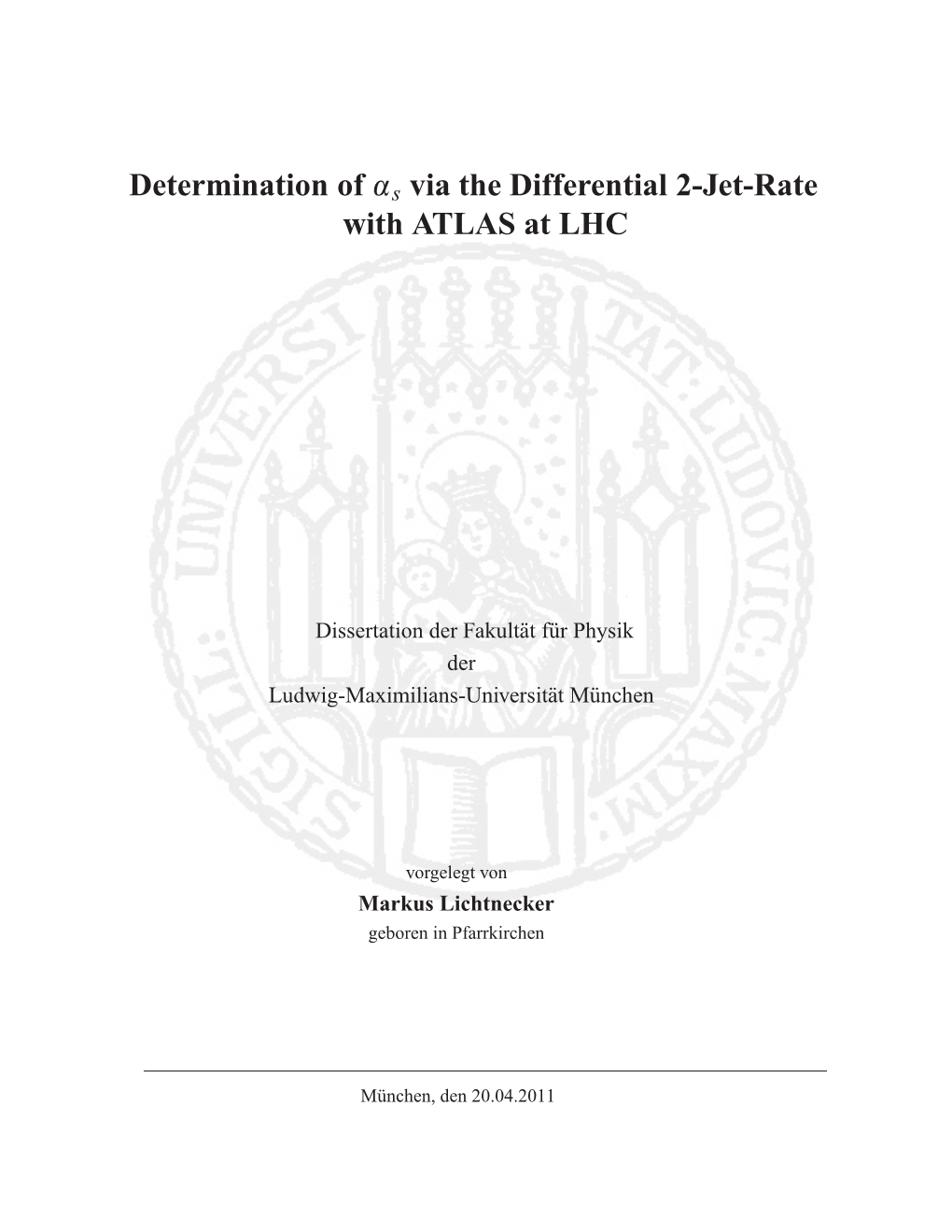 Determination of Alphas Via the Differential 2-Jet-Rate with ATLAS