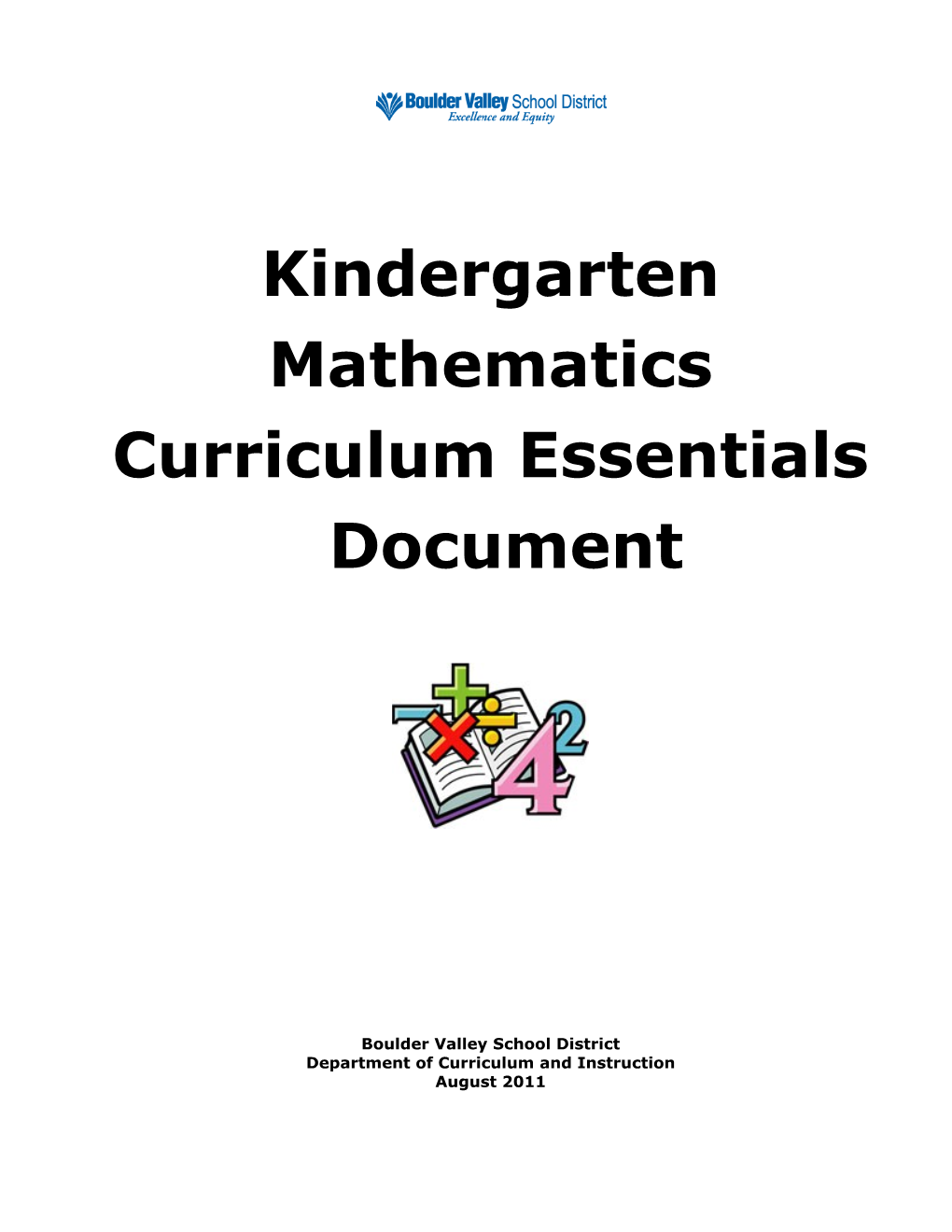 Kindergarten Mathematics