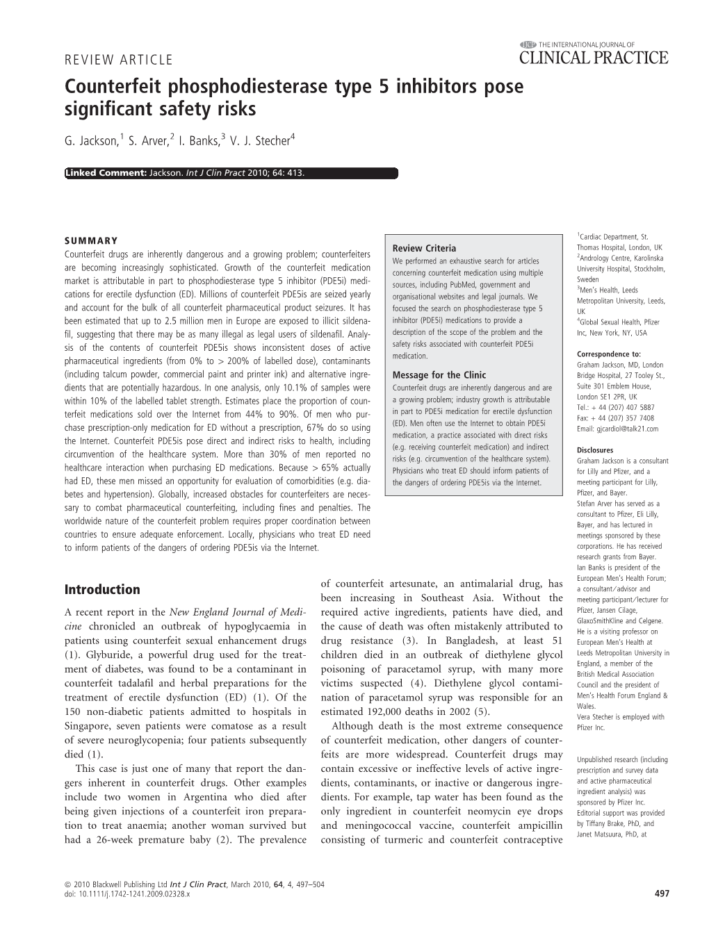 Counterfeit Phosphodiesterase Type 5 Inhibitors Pose Significant Safety Risks