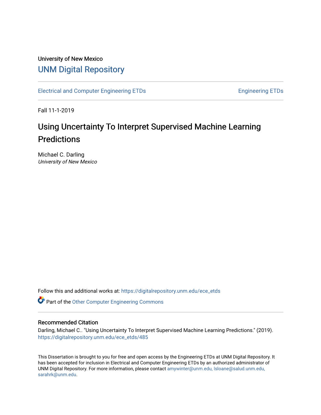Using Uncertainty to Interpret Supervised Machine Learning Predictions