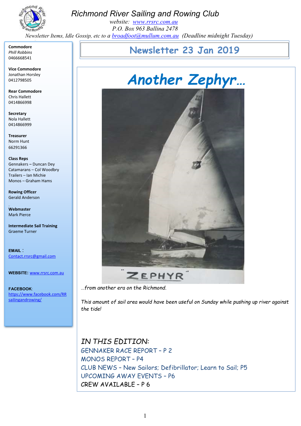 Another Zephyr…