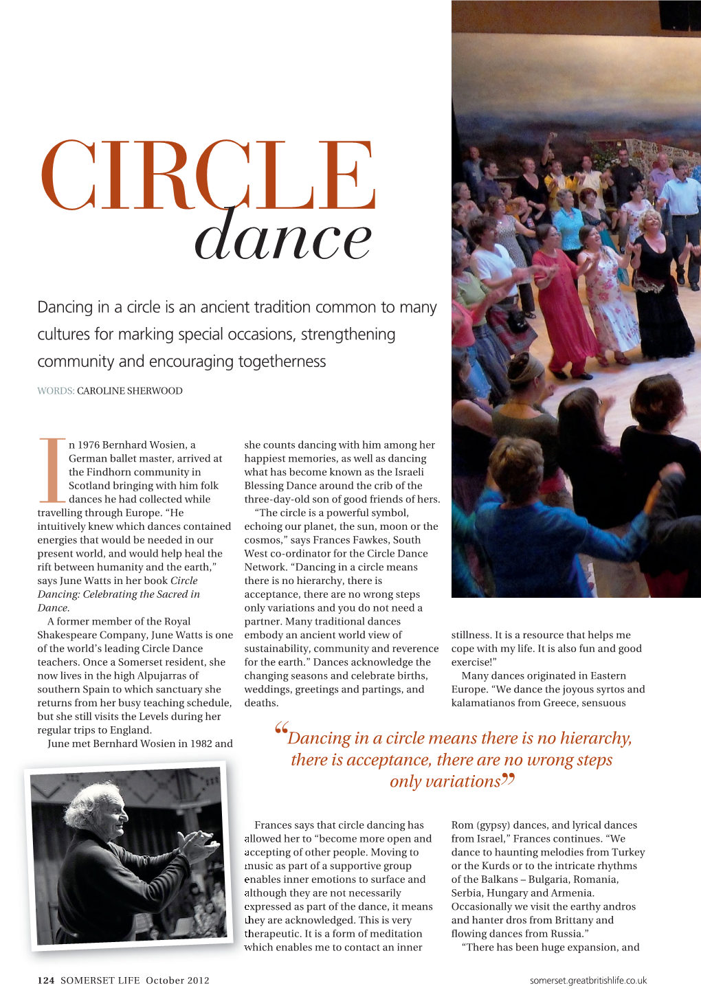 Article on Circle Dancing