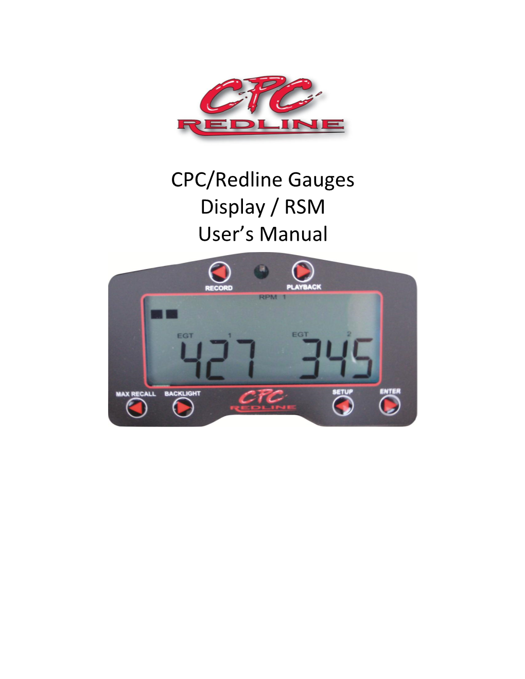 Redline Gauge User Manual