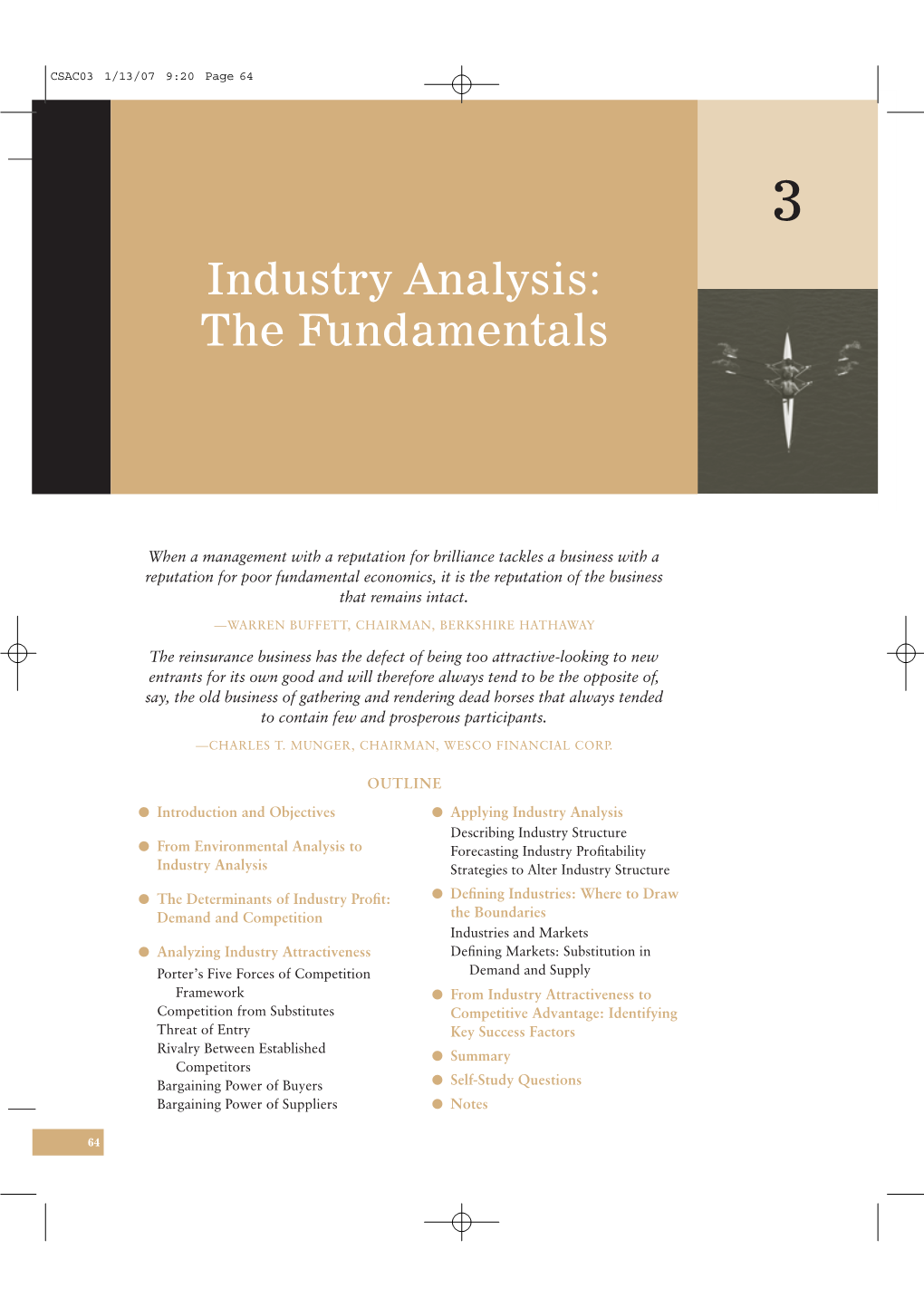 Industry Analysis: the Fundamentals