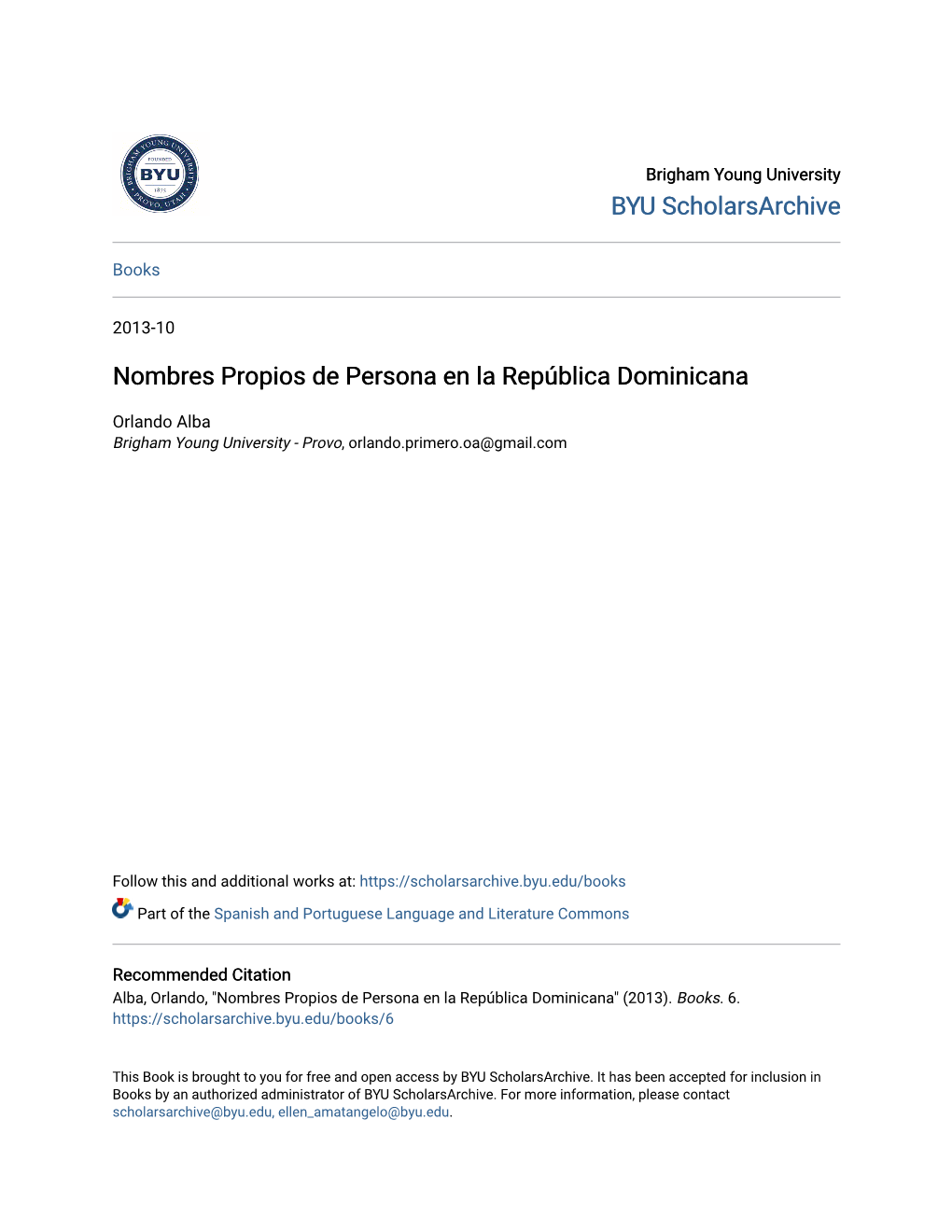 Nombres Propios De Persona En La República Dominicana