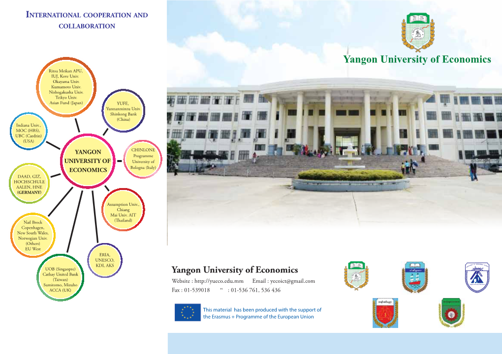 Yangon University of Economics Pamphlet