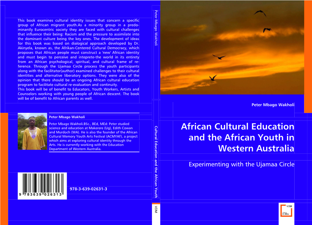 African Cultural Education and the African Youth in Western Australia