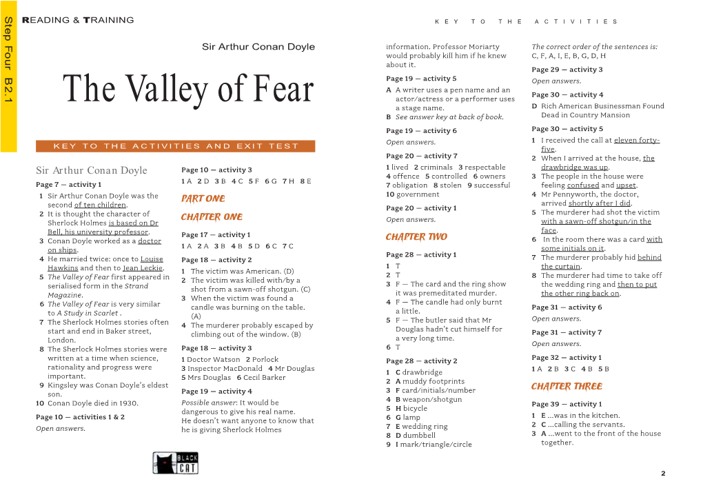 The Valley of Fear D Rich American Businessman Found a Stage Name