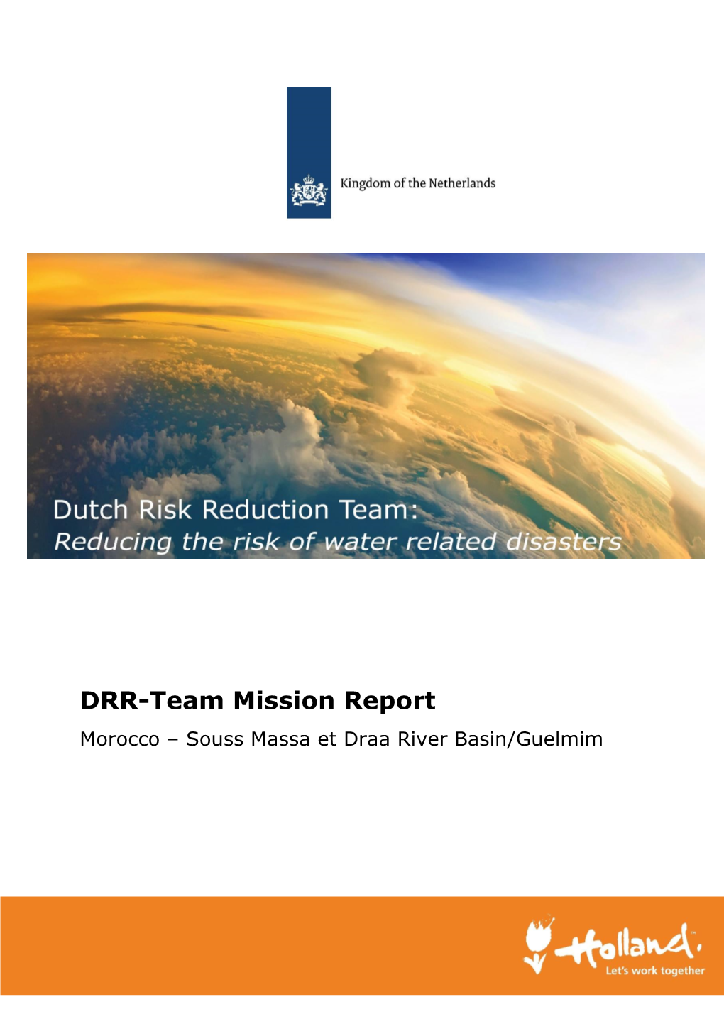 DRR-Team Mission Report Morocco – Souss Massa Et Draa River Basin/Guelmim