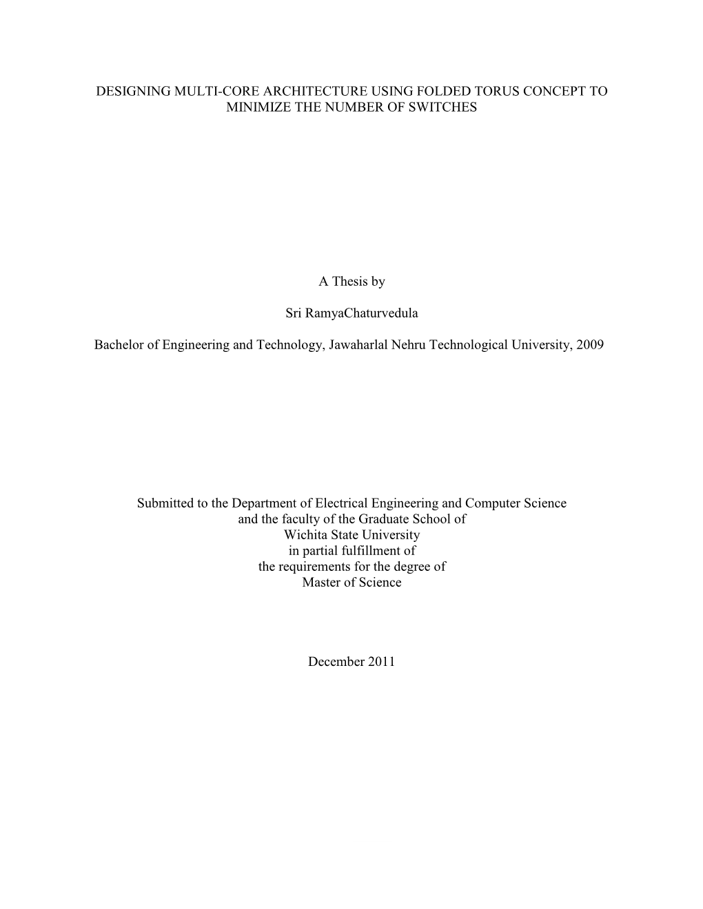 Designing Multi-Core Architecture Using Folded Torus Concept to Minimize the Number of Switches