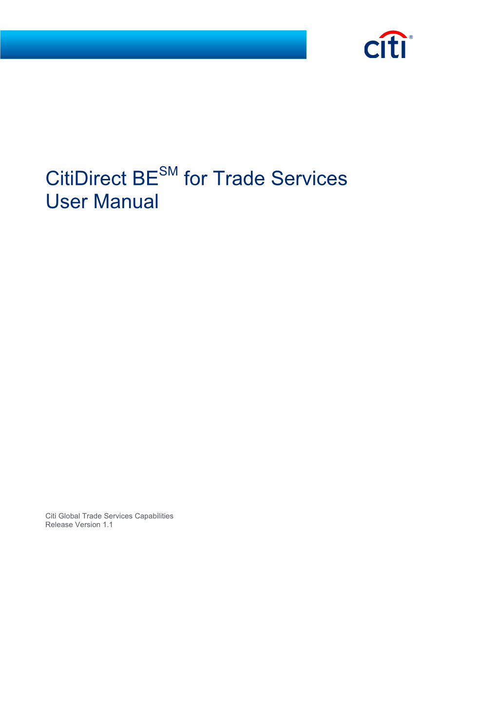 Citidirect BE for Trade Services