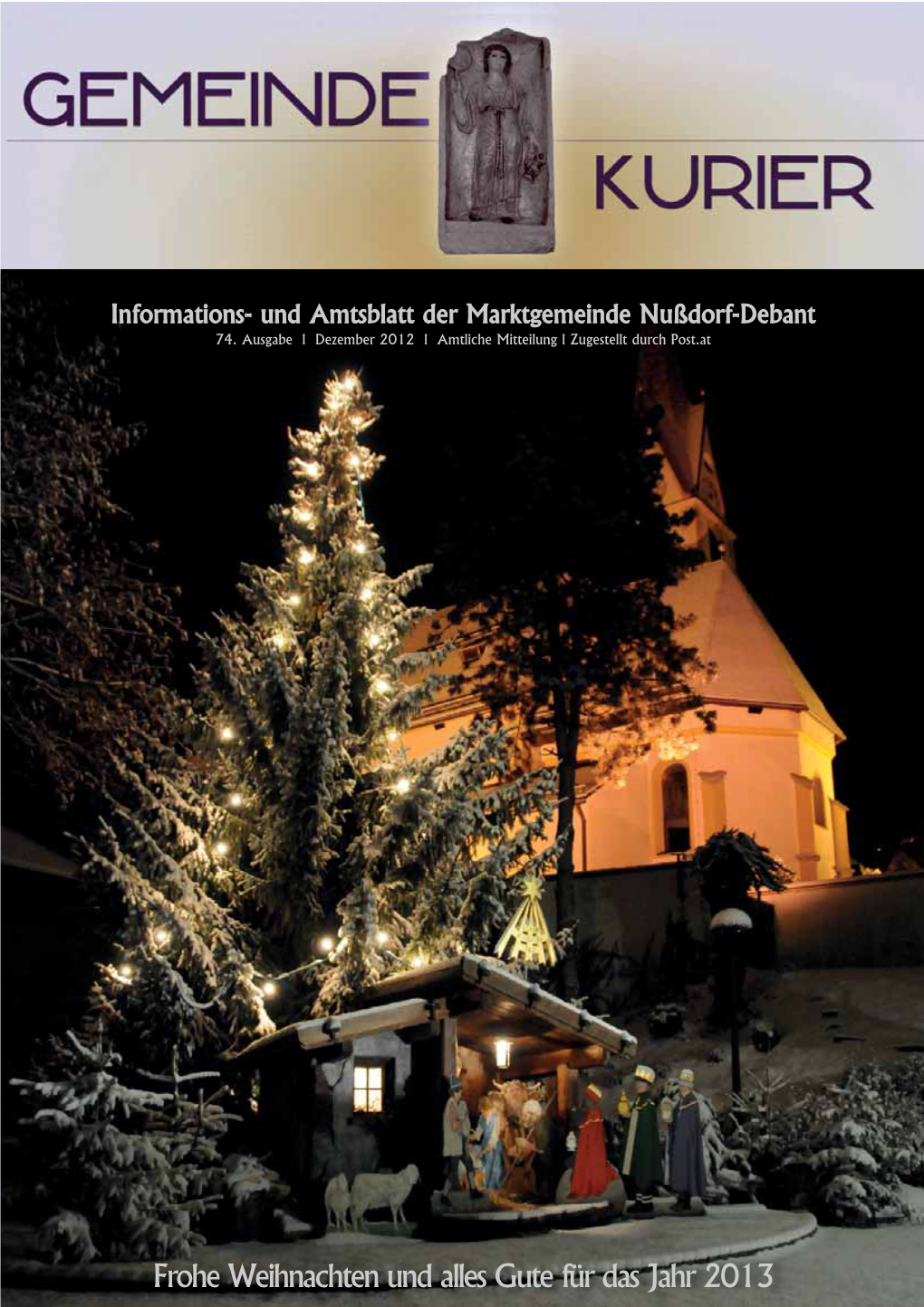 Frohe Weihnachten Und Alles Gute Für Das Jahr 2013 Dezember 2012 Gemeindekurier Nußdorf-Debant 74