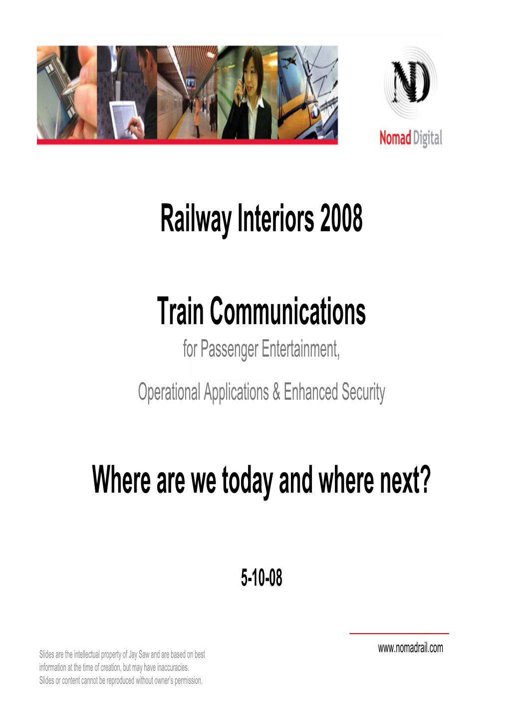 Railway Interiors 2008 Train Communications Where Are We