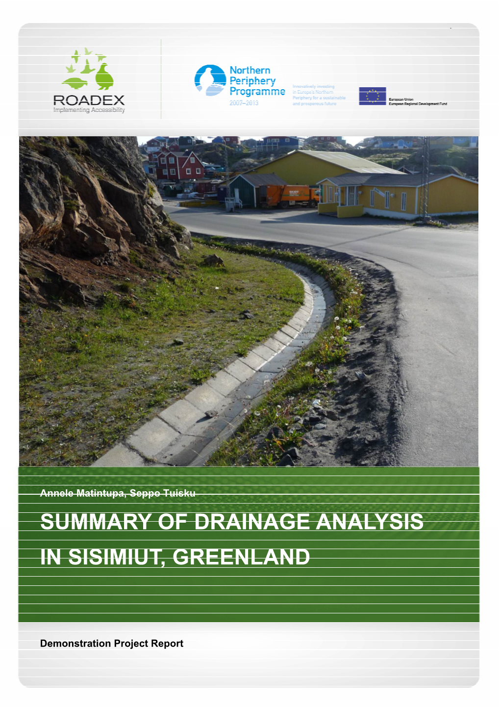 Summary of Drainage Analysis in Sisimiut, Greenland