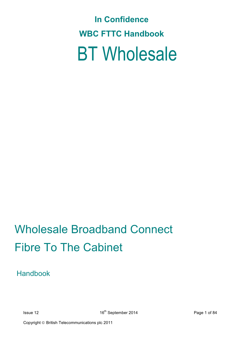 WBC FTTC Handbook